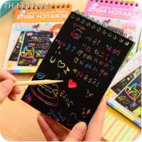 ㍿❏¤ DIY Cute Kawaii Coil Graffiti Notebook Black Page Magic Drawing Book Painting Notepad for Kids Notepad Stationery Gift