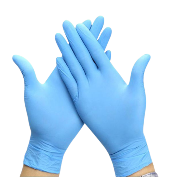 (100 pieces) Nitrile check gloves,food grade medical level, no chemical level, no powder black