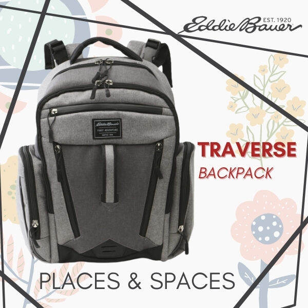 [SG Local Seller] Eddie Bauer Traverse Diaper Grey Backpack Lazada