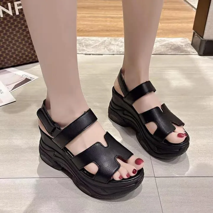 Back Strap High Platform Wedge Sandals | Lazada PH