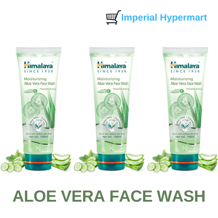 3x Himalaya Aloe Vera Face wash 100ml [BUNDLE OF 3] Lazada Singapore