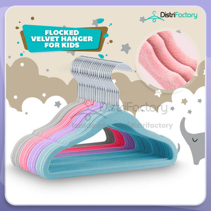 Velvet Baby Hanger Budak Toddler Kid Hanger Kanak Clothes Hangers
