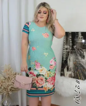 Pastel color dress hot sale plus size