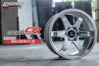 แม็กซ์ใหม่ COSMIS CR RACING สีซิลเวอร์ขอบเงา 6/130 (สำหรับรถตู้ Toyota Majesty สเปคไม่ยื่น) (4 วง)