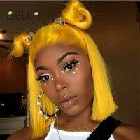 Bella Synthetic Lace Front Wig Short Bob Lace Wigs For Female On Sale Blonde Pink 613 Yellow High Density Lace Cosplay Wigs Wig  Hair Extensions Pads