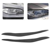 2pcs Carbon Fiber Headlight Eyebrow Exterior Decoration Fit for BMW X5 E70 2007-2013 New