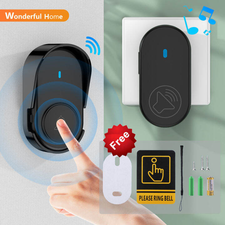 Wireless doorbell with waterproof case 320M distance door bells outdoor ...