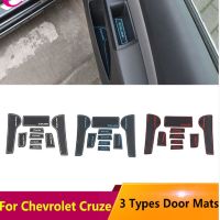 A Little Change Silicone Car Door Groove Mat Doors Anti Slip Mats for Chevrolet Chevry Cruze Sedan Hatchback 2009 2015