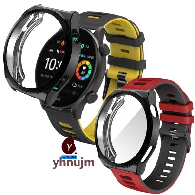 ✶❐ Pasek do smartwatcha pasek silikonowy dla HAYLOU słonecznego Plus RT3 ekran Smart watcha futerał ochronny rama pokrywy zderzak akcesoria do zegarków