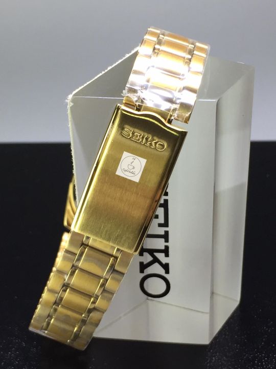 นาฬิกา-ไซโก้-ผู้หญิงเรือนทอง-seiko-5-รุ่น-symk22k1-automatic-women-watch-ตัวเรือนและสายแสตนเลสชุบทอง-หน้าปัทม์สีดำ-ของเเท้-100-cafenalika