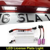 For OPEL Astra Adam Vectra Cascada Corsa Insignia Meriva Zafira Chevrolet Malibu Camaro Volt Car White LED License Plate Light