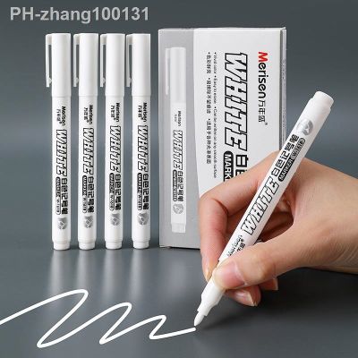 3pcs White Marker Pen Alcohol Paint Oily Waterproof Tire Painting Graffiti Pens Permanent Gel Pen for Fabric Wood Leather Marker