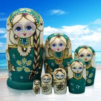 107Layers Wooden Russian Nesting Dolls Matryoshka Home Decor Ornaments Gift Russian Dolls Baby Craft Gifts for Kids Birthday