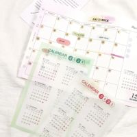 Transparent Washi Paper 2023 2024 Year Calendar Stickers Monthly Planner Stickers Agenda Schedule Date Label Stationery Stickers Stickers  Labels