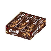 Chocky Cream Butter Chocolate Wafer 32 g x 12.ช็อกกี้ เวเฟอร์สอดไส้ครีมรสช็อกโกแลต 30 กรัม แพ็ค 12 ชิ้น