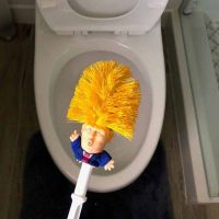 แปรงขัดห้องน้ำ Emmanuel macron WC Brush France President Trump toilet Brush Funny