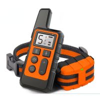 Electric Dog Training Collar Waterproof Pet Remote Control Rechargeable 500M Training Dogs Collars With Shock Vibration Sound