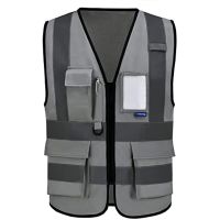 Mesh Breathable Fabric Reflective Safety Vest Work Hi Vi Custom Logo Uniform Signal Security Motorcycle Vest Luminous Tool Rider