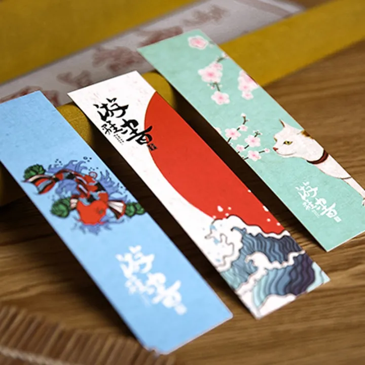 30-sheets-pack-paper-bookmark-vintage-japanese-style-book-marks-for-school-student