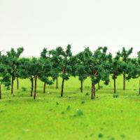 Hot Selling D4020 50Pcs/100Pcs N TT Scale Model Trees 1:100 Iron Wire Trees 4Cm Model Train Layout Set