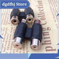 Dgdfhj Shop 2 RCA female AV Coupler Mini to 2RCA female Connector Adapter Socket Extension Converter Audio Video  Q1