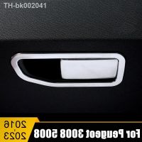 ♂№▧ For Peugeot 3008 5008 GT 2016 2017 2018 2019 2020 2021 2022 2023 Hybrid Stainless Car Glove Box Handle Patch Cover Trim Stickers