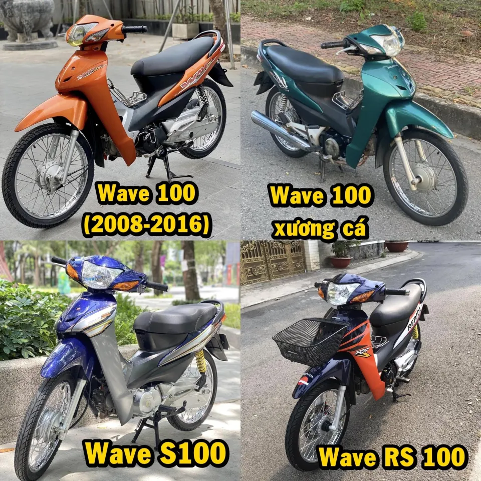 Gấp xe máy 100% INOX 201 gắn xe Wave RS (dùng chung Wave S 100, Wave A 100  2008 - 2016, Wave RSX 100 và Wave A xương cá) | Lazada.vn