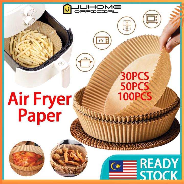 30pcs Air Fryer Disposable Paper,Disposable Air Fryer Paper Liners, Round  Paper Liner For Air Fryer Basket, Non-Stick, Oil Proof, Water Proof,  Cooking