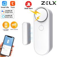 Tuya WiFi Door Window Magnetic Sensor With Sound Alarm Door Open/Closed Detectors Smart Alarm Wireless Connection Google Home Household Security Syste