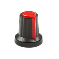 2ชิ้นสีแดงด้านบน1/4 "Universal Volume/Tone Amp Pointer พลาสติก Hypartiuse Knob