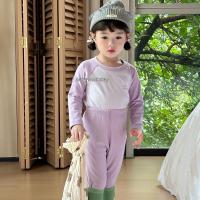 2023 New Korean Baby Girls Clothes Kids Boys Pajamas Set Long Sleeve Pijamas Teens Loungewear Children Sleepwear 4 6 8 10 12 14Y