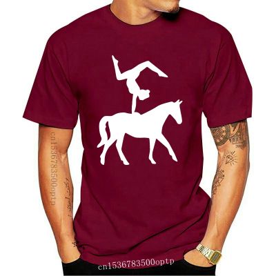 New Horse Acrobatics Vaulting Horse Gymnast Graphic T-Shirt Black, Navy, Full Size Fashion Tee Shirt