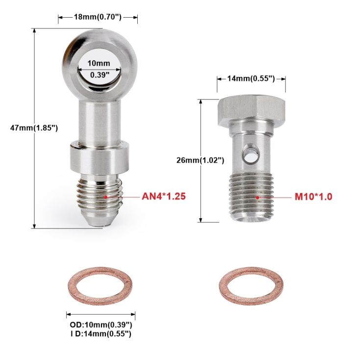 ชุดสกรูโซล่ารถแข่ง-m10x1-0เพื่อ4an-จ่ายน้ำมันเทอร์โบ1-5มม-สำหรับมิตซูบิชิ-td025-td025l-ข้อเสนอพิเศษ