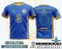 เสื้อบอลพิมพ์ ลาย สโมสร ฟุตบอล เชลซี แชมเปี้ยน สีน้ำเงิน CHELSEA Champion