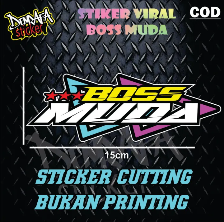 Sticker Cutting Viral Boss Muda Sticker Cutting Timbul Lazada Indonesia 9474