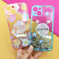 เคส ซัมซุง/Samsung A03s เคสขอบนิ่มใส ฟรี Griptok เคสเจลกากเพชร ลายดอกไม้