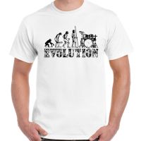 Drumming Evolution - Mens ตลกเสื้อยืด Drummer กลอง Drumming Snare Kit Sticks O คอเสื้อยืดแขนสั้น Top Tee เสื้อยืดคุณภาพสูง