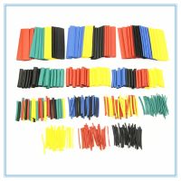 【☃】 Ittefaq Trading 328Pcs 8ขนาดหลายสี Polyolefin 2:1หดความร้อนท่อ Assortment Sleeving หลอดห่อ