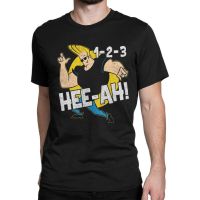 Cartoon network Johnny Bravo mens 100 % cotton round neck short -sleeved T-shirt