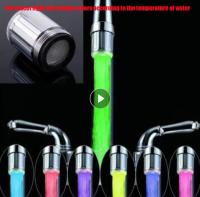 7Color LED Light Water Faucet Tap Creative Glow Lighting Shower Spraying Faucet Luminous Faucet Nozzle Head For Kitchen Bathroom Toilet Covers