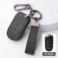 Alcantara เคส Kunci Remote Mobil หนังกลับสำหรับ Jeep Grand Cherokee WK2 KL ชุดกันชน Wrangler Renegade Commander