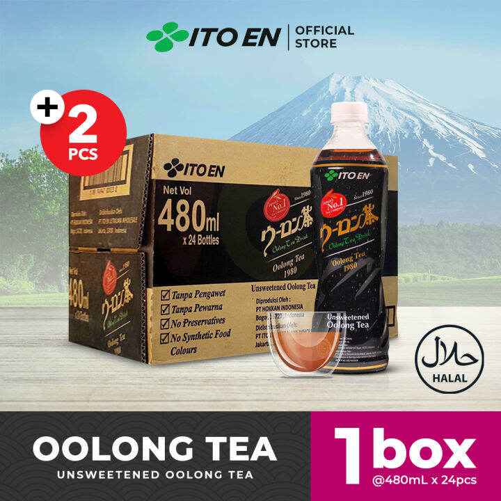 ITO EN Oolong Tea No Sugar 480ml isi 24 pcs Lazada Indonesia