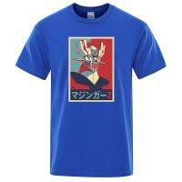 Japan Anime Mazinger Z Printed Men Tshirts Comfortable Tshirt Funny Breathable Tee Shirt Vogue Creativityt Gildan