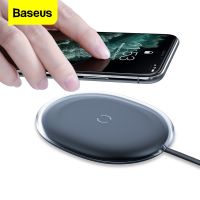 Baseus แผ่นชาร์จอย่างเร็วไร้สายเหนี่ยวนำไฟฟ้า15W Qi Wireless R สำหรับ11 Pro 8 Plus สำหรับ Airpods Pro Samsung Mi 9