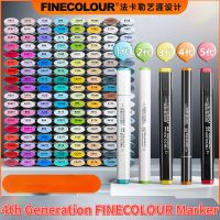 Finecolour ปากกามาร์กเกอร์สำหรับ EF103,ปากกามาร์กเกอร์สองหัว12/24/36/48/60/72/240สีมันเยิ้มแบบมืออาชีพ