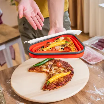 Pizza Storage Box With Lid, Reusable Pizza Slicing Container