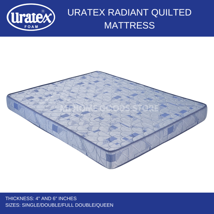 Uratex Radiant Quilted Mattress 4 INCHES THIOK Original Uratex with 5