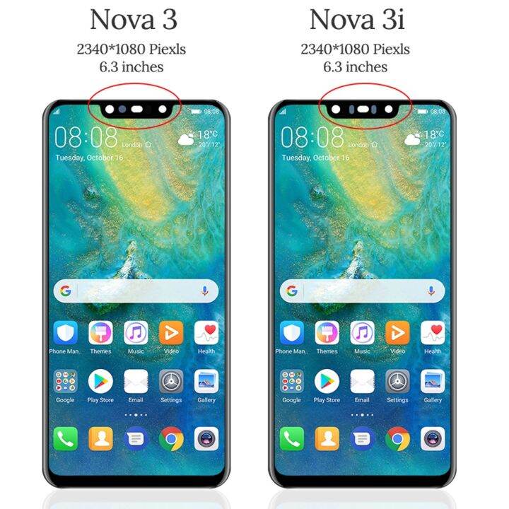 หน้าจอแสดงผล-lcd-ดิจิทัล-พร้อมกรอบ-สําหรับ-huawei-nova-3-3i-par-lx1m