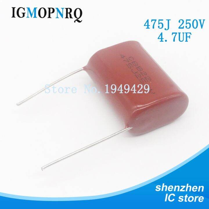 10pcs-lot-475-4-7uf-250v-cbb-polypropylene-film-capacitor-pitch-25mm-475-4-7uf-250v-new