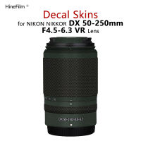 Nikkor 50-250เลนส์สติกเกอร์รูปลอกผิวสำหรับ Nikon Z DX 50-250มิลลิเมตร F 4.5-6.3 VR เลนส์ป้องกันเสื้อห่อปกฟิล์มป้องกัน